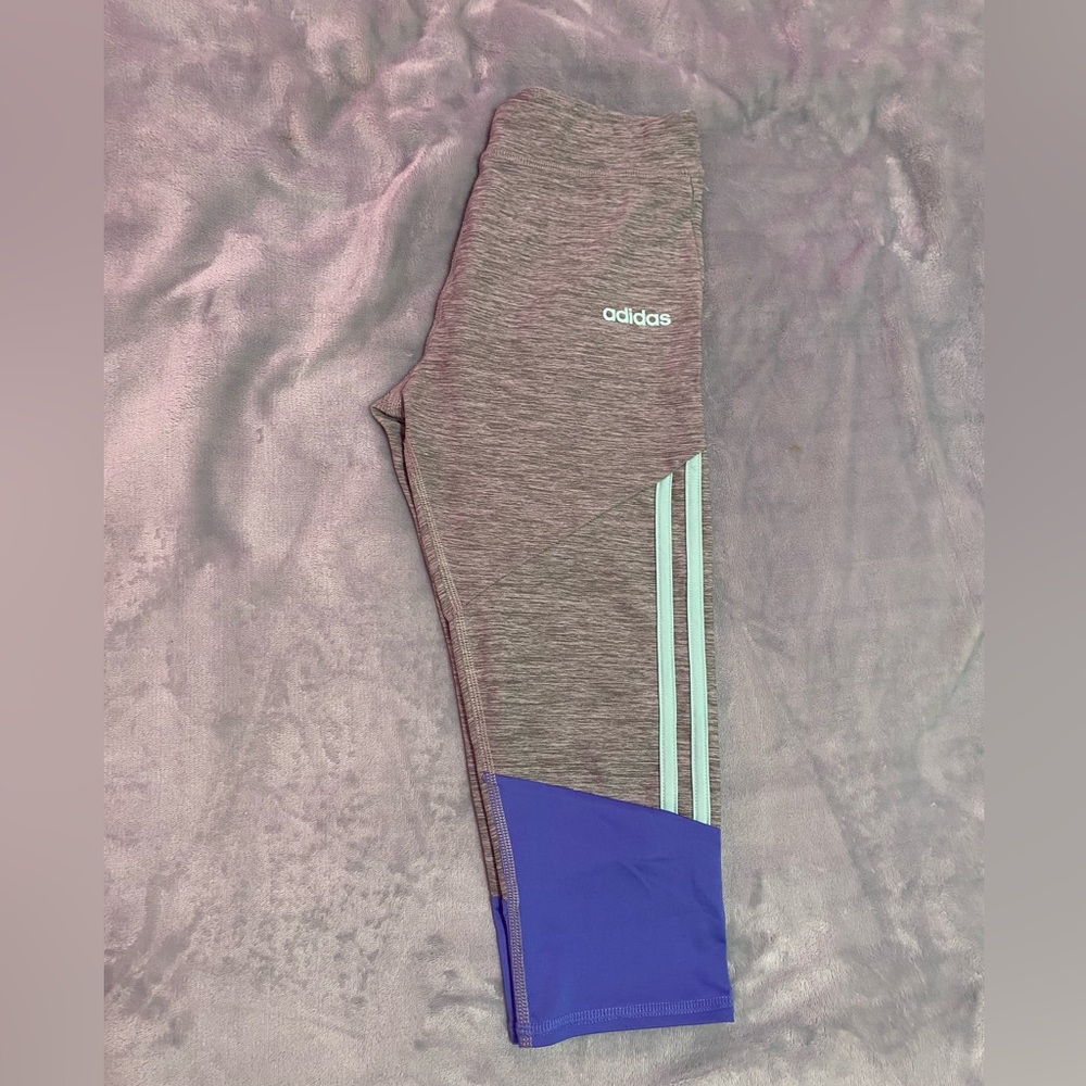 Adidas Capri Athletic Leggings Girls Size 14